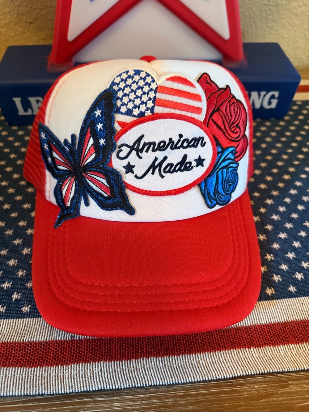 Custom 'American Made' Embroidered Trucker Hat